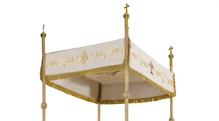 Dais de procession avec broderie simple